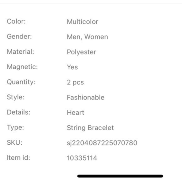 2 pcs Heart Key Charm Bracelet Set Adjustable Glow In the dark Luminous - Picture 8 of 8